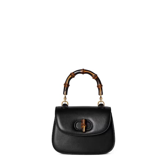 Gucci Bamboo 1947 mini bag - black leather, $3980 (approx. P236,565.23), GUCCI, gucci.com